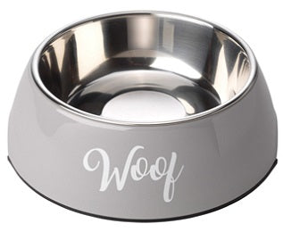 Woof - Hundenapf grau (medium)