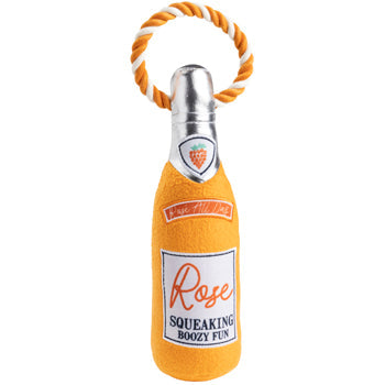 Stoffspielzeug Roséflasche orange (25cm)