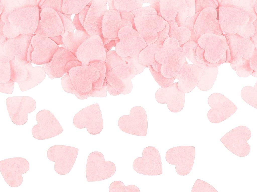 Konfetti Herzen rosa