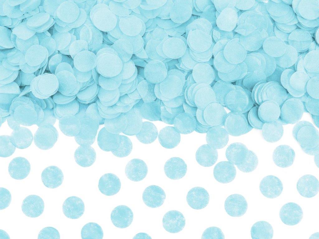 Konfetti Kreise blau