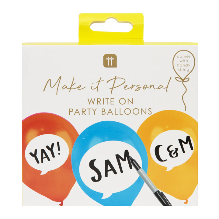 Luftballons Sprechblase personalisierbar