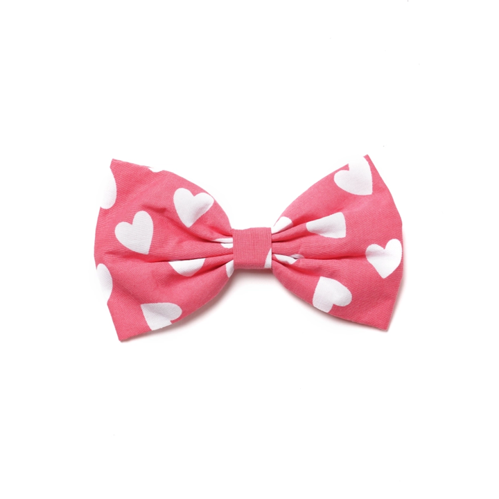 Fliege Herzen rosa Mini