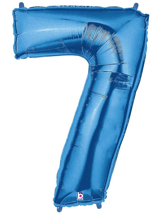 Zahlenballon blau 7 (102 cm)
