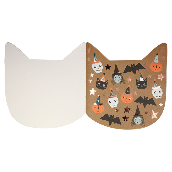 Halloween Katzen Stickerbuch