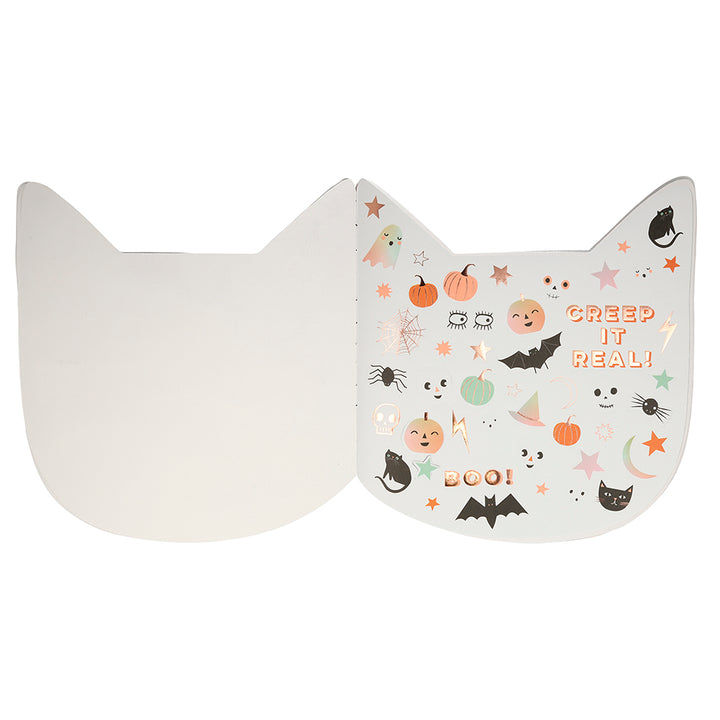 Halloween Katzen Stickerbuch