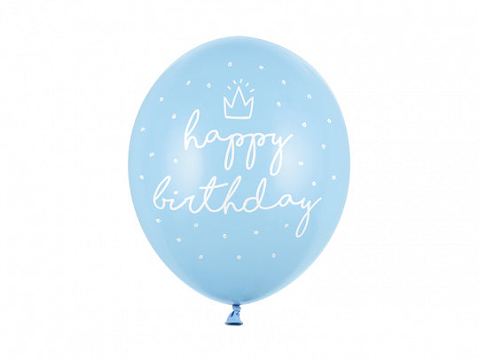 Happy Birthday Luftballons blau