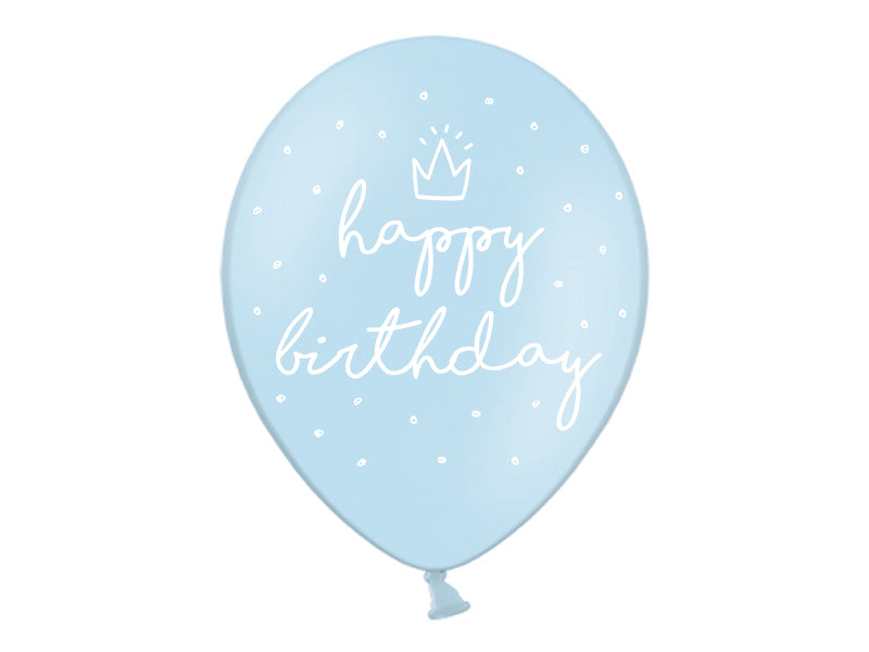Happy Birthday Luftballons blau