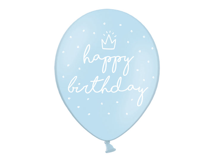 Happy Birthday Luftballons blau