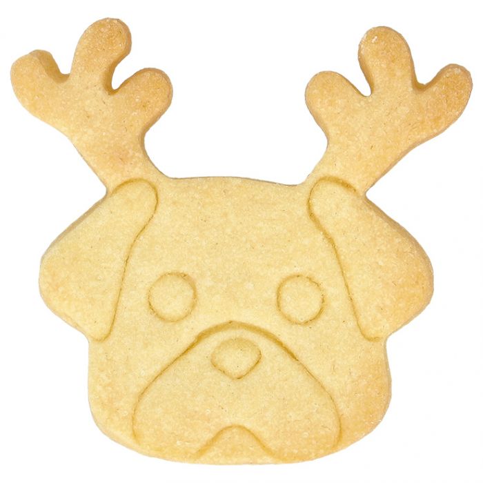 Ausstechform Weihnachtsmops