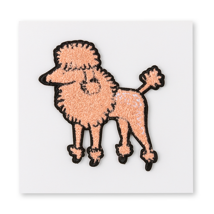 Stoffpatch Pudel