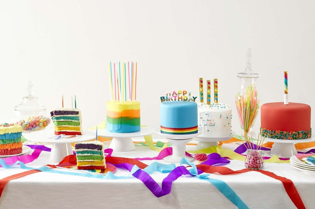 Regenbogen Happy Birthday Kerzen