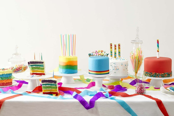 Regenbogen Happy Birthday Kerzen