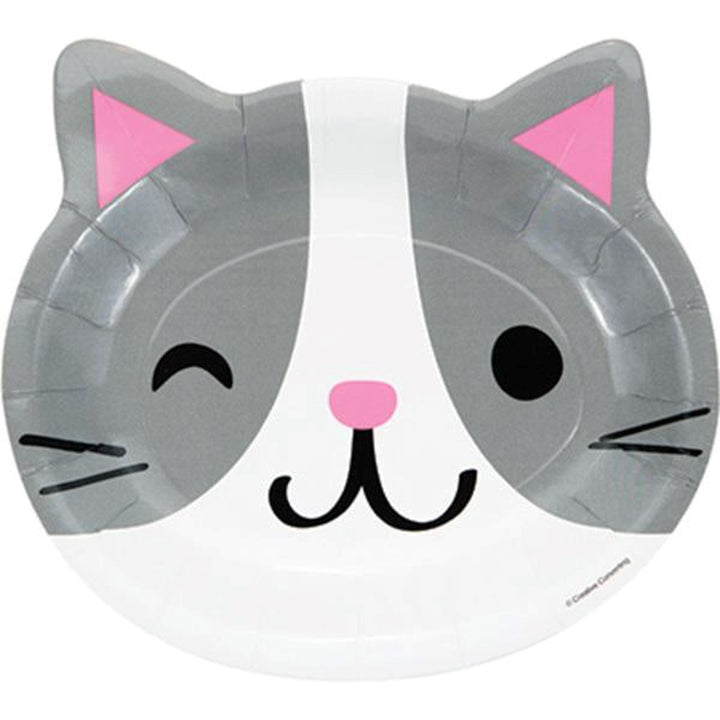 Purrfect Party Pappteller Katzengesicht