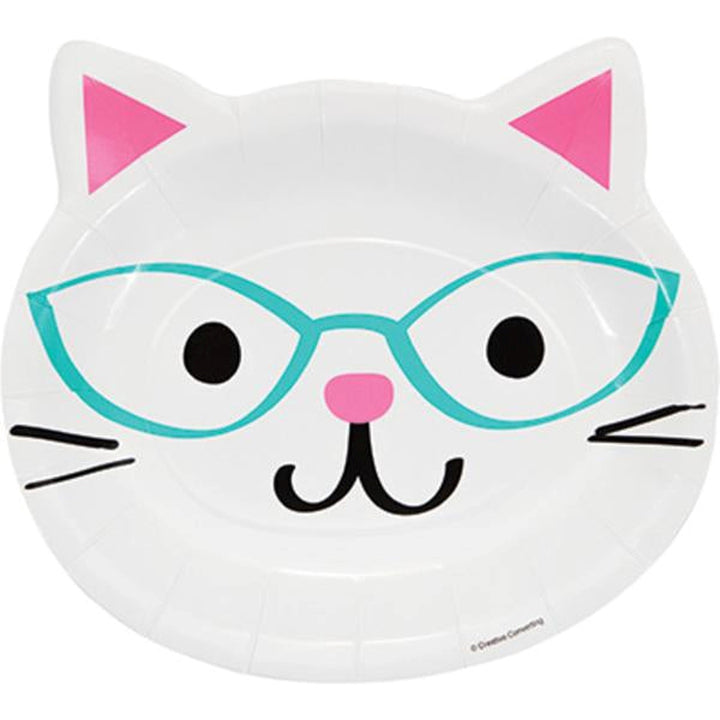 Purrfect Party Pappteller Katzengesicht