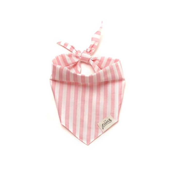 Bandana rosa gestreift Größe M
