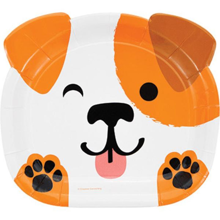 Birthday Dogs Pappteller Hundegesicht
