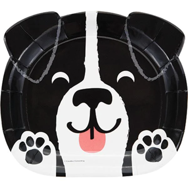 Birthday Dogs Pappteller Hundegesicht