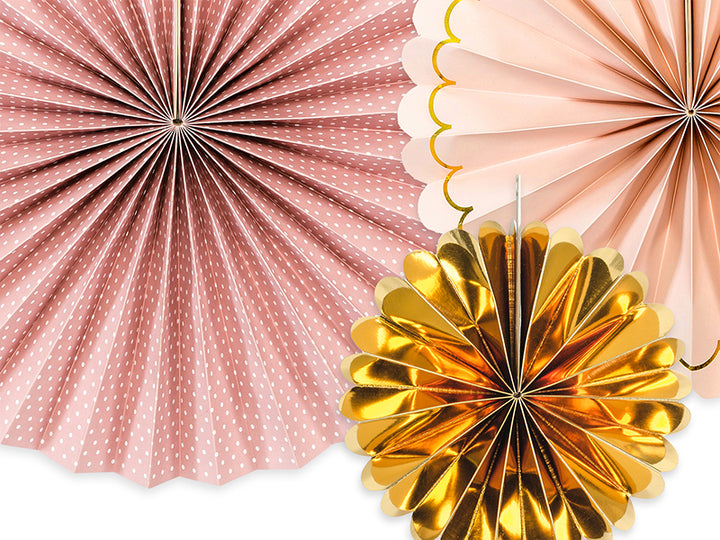 Rosetten Mix rosa gold