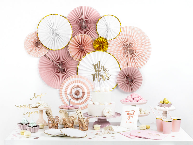 Rosetten Mix rosa gold
