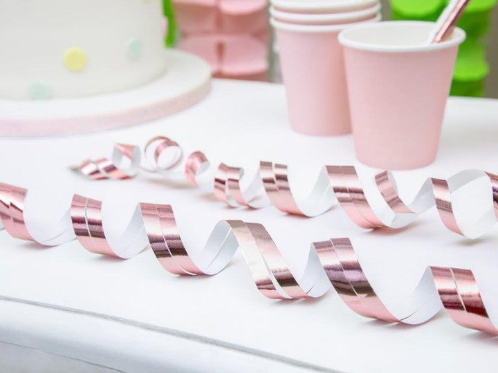 Luftschlange roségold 1 Rolle