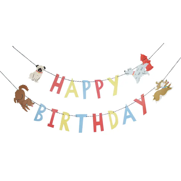 Good Dogs Happy Birthday Girlande