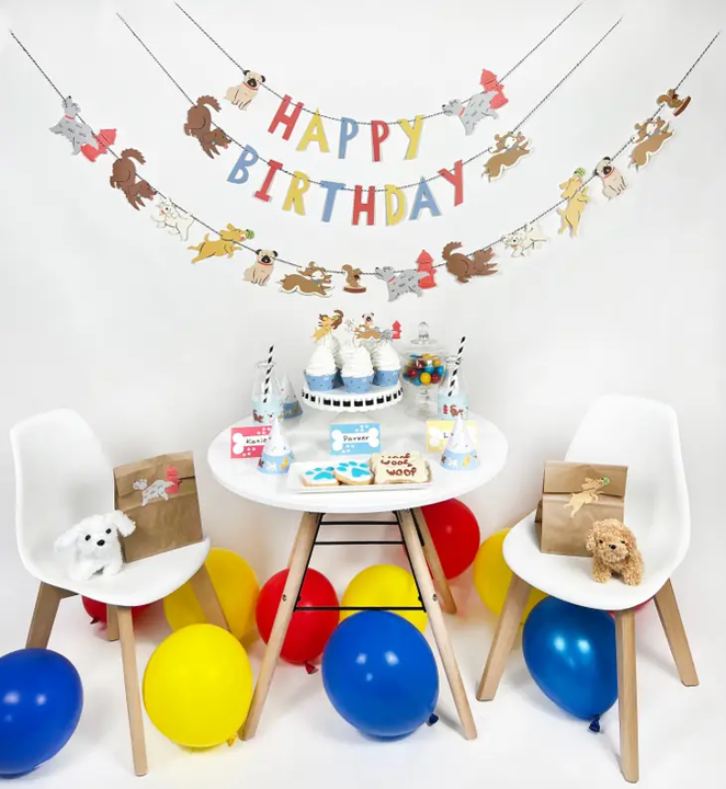 Good Dogs Happy Birthday Girlande