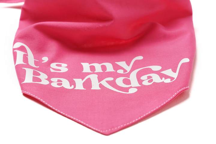 Bandana Barkday pink Größe L
