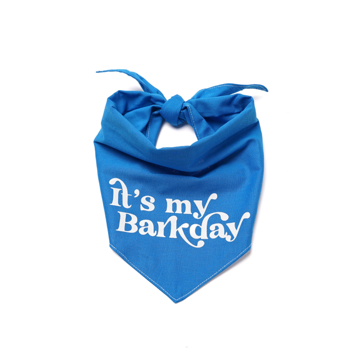 Bandana Barkday blau Größe S