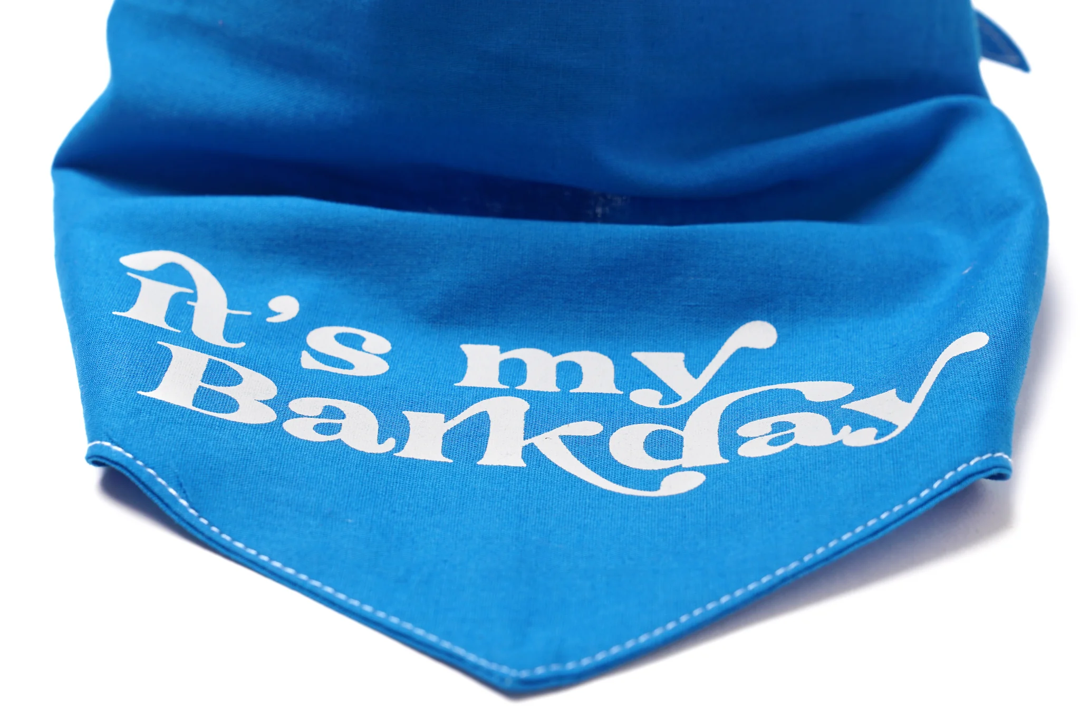 Bandana Barkday blau Größe M