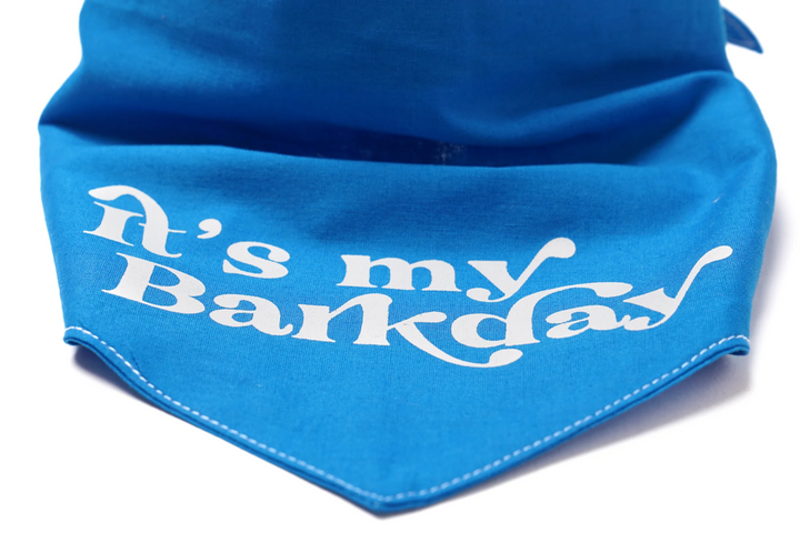 Bandana Barkday blau Größe M