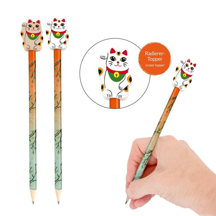 Lucky Cat Bleistift mit Radierer