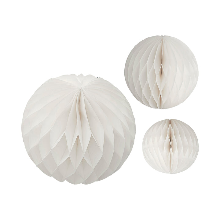 Wabenball Set weiß