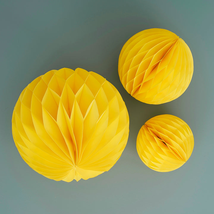 Wabenball Set gelb