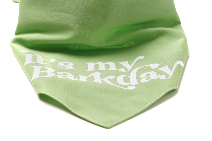 Bandana Barkday grün M