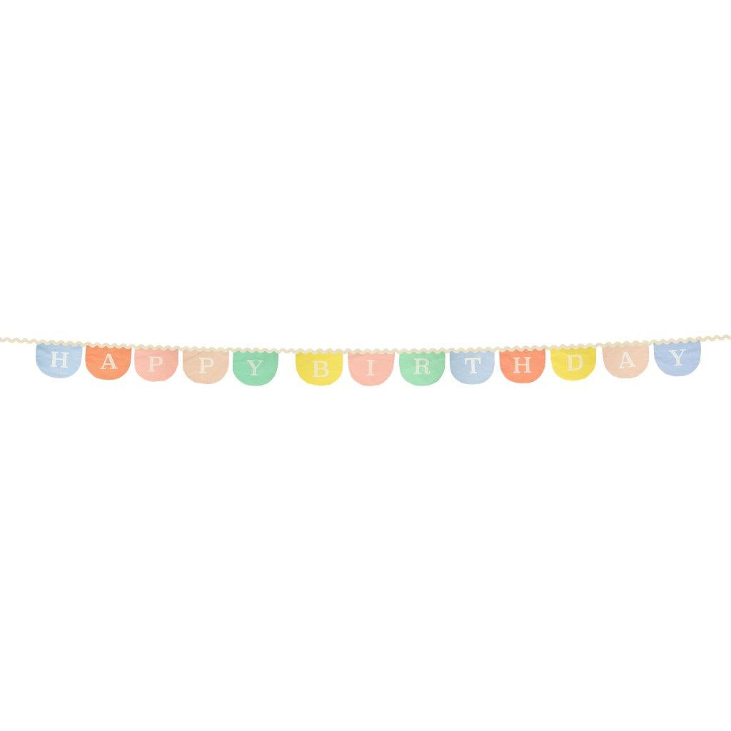 Happy Birthday Stoffgirlande Wappen