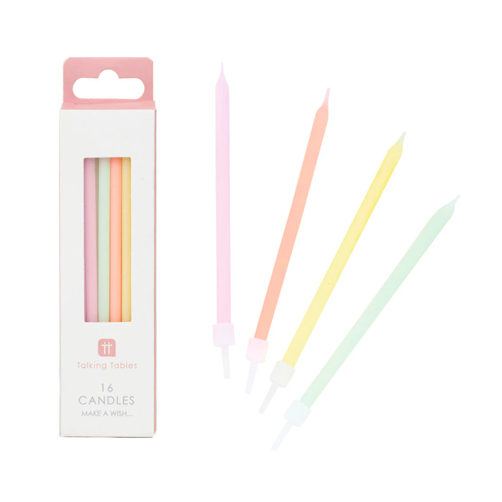 Pastell Kerzen (Talking Tables)