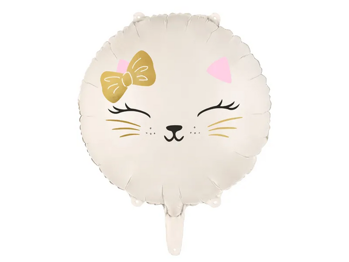 Katze mit Schleife Folienballon