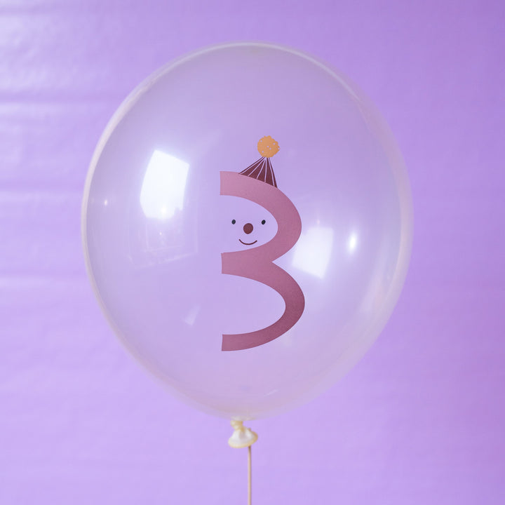 Zahlenballon Nr. 3