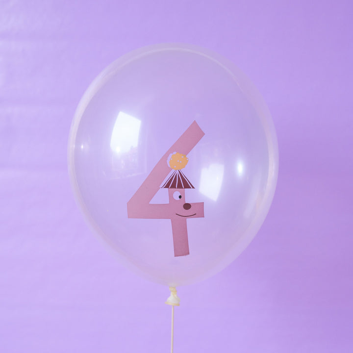 Zahlenballon Nr. 4