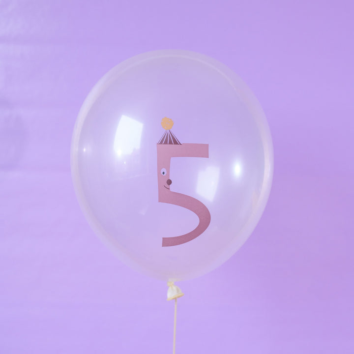 Zahlenballon Nr. 5