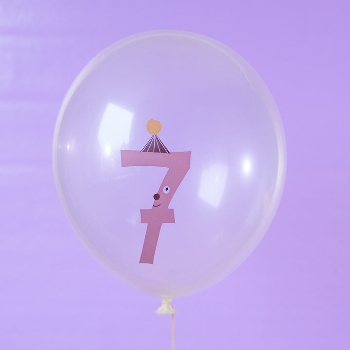 Zahlenballon Nr. 7