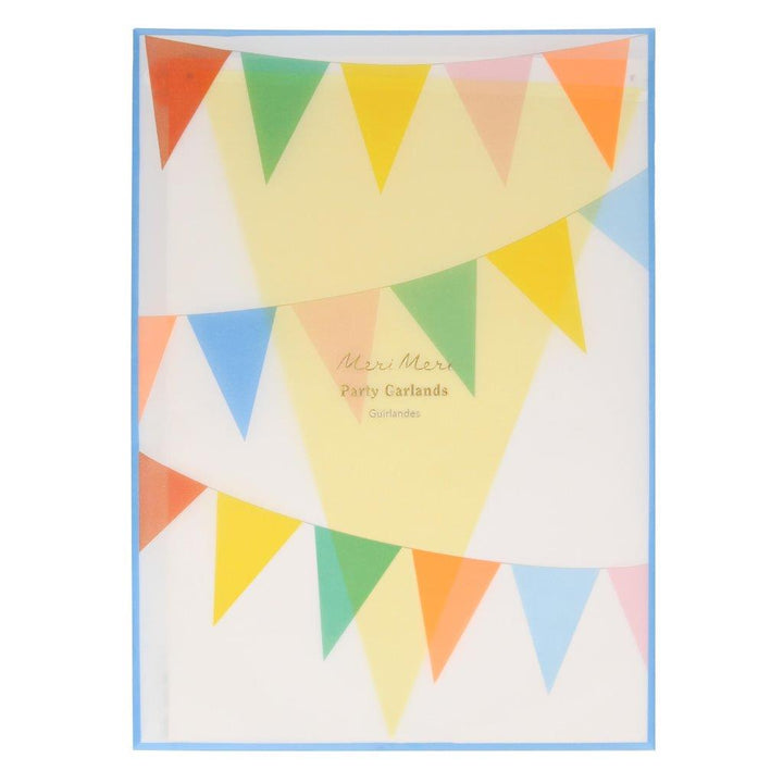 Bunte Seidenpaper Flaggengarlande