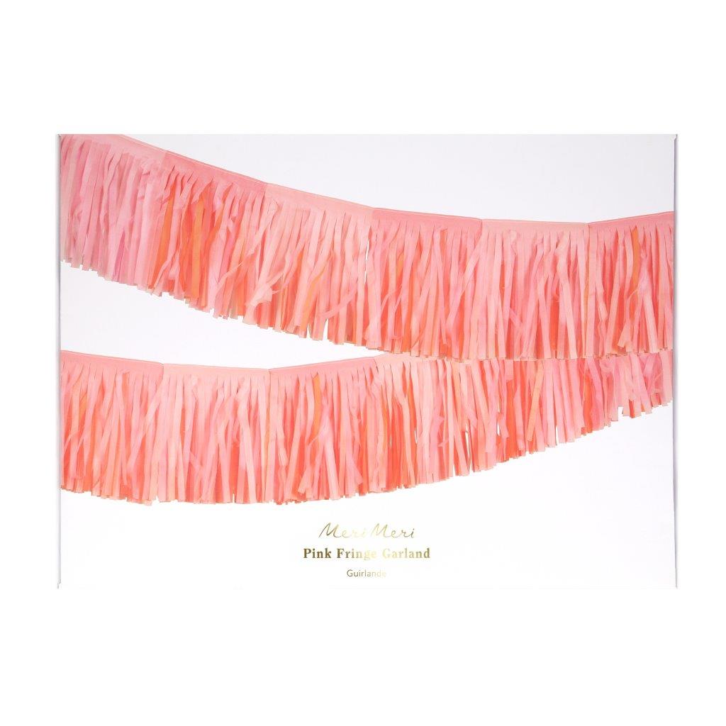 Pink Fransengirlande