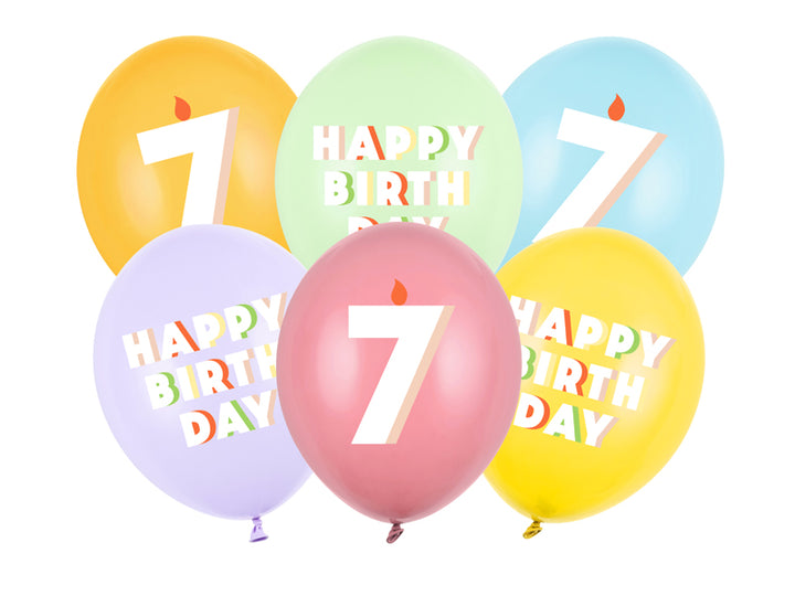 Happy Birthday Zahlenballons 7