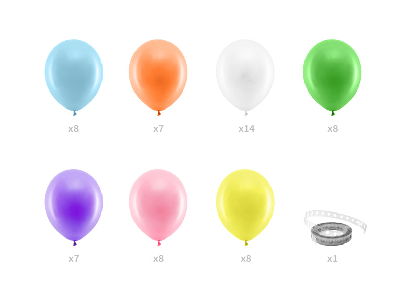Ballongirlande Kunterbunt