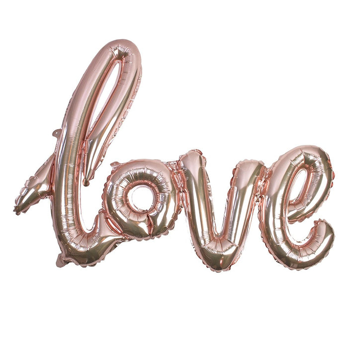 Love Folienballon rosé gold