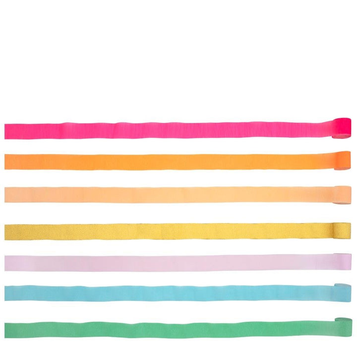 Rainbow Kreppgirlanden (Meri Meri)
