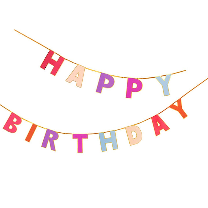 Rosé Happy Birthday Girlande