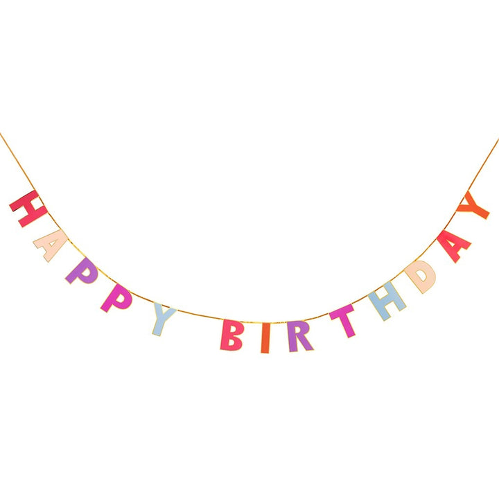 Rosé Happy Birthday Girlande