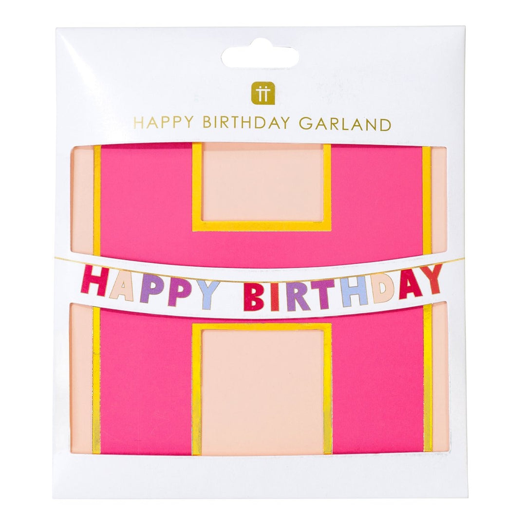 Rosé Happy Birthday Girlande